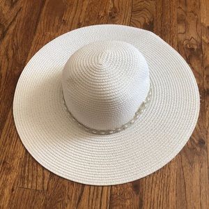 White Beach Hat